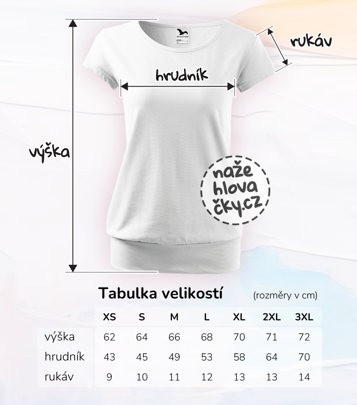 Tričko CITY dámské bílá XL