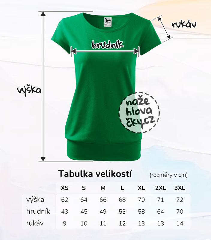 Tričko CITY dámské středně zelená