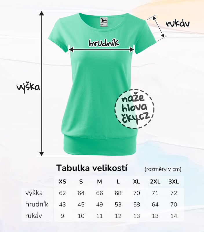 Tričko CITY dámské mátová