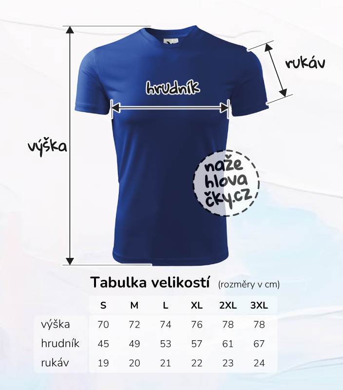 Tričko FANTASY pánské královská modrá