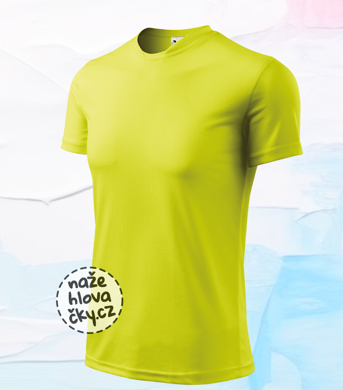 Tričko FANTASY pánské neon yellow