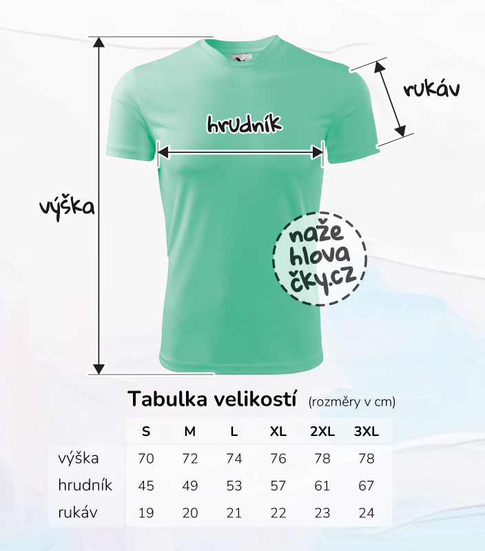 Tričko FANTASY pánské mátová