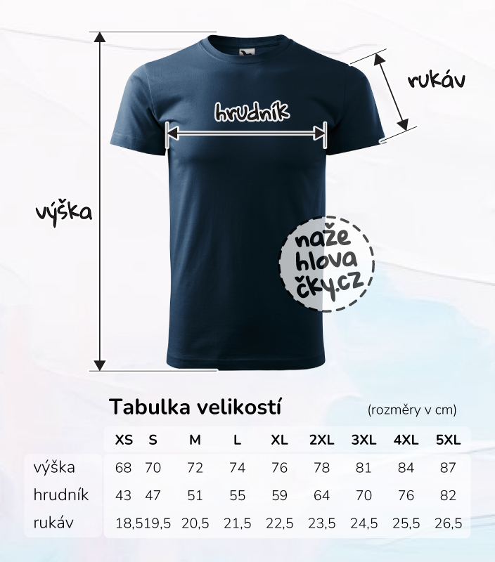 Tričko BASIC pánské námořní modrá
