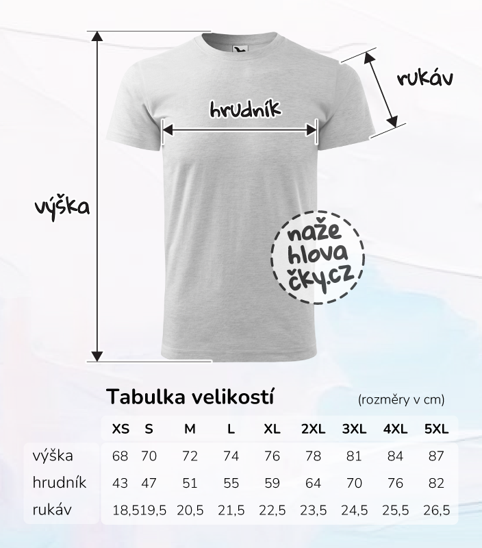 Tričko BASIC pánské světle šedý melír