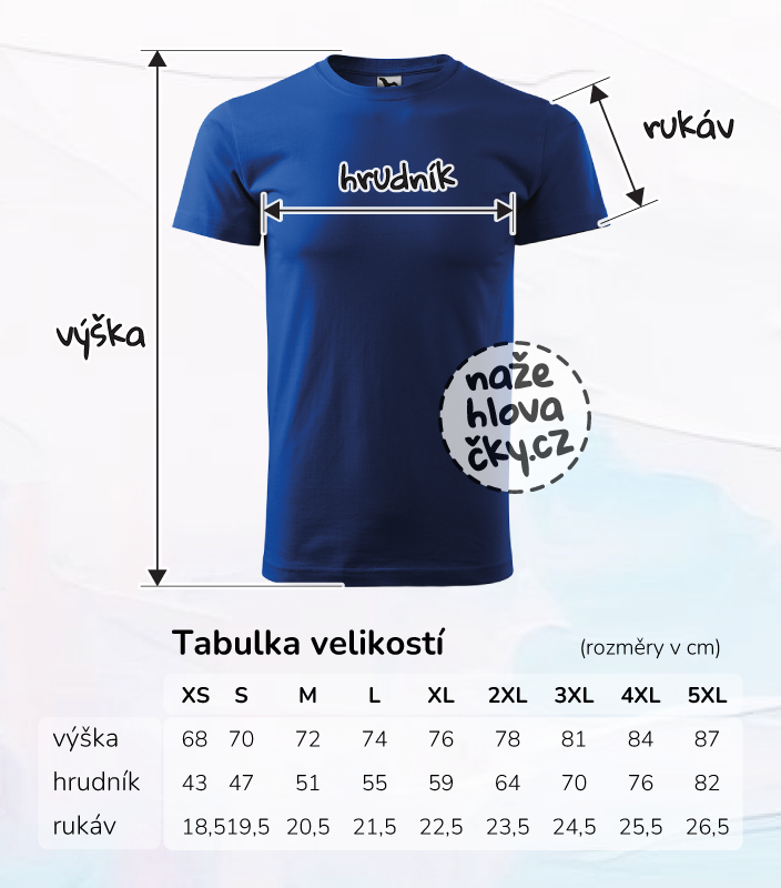 Tričko BASIC pánské královská modrá
