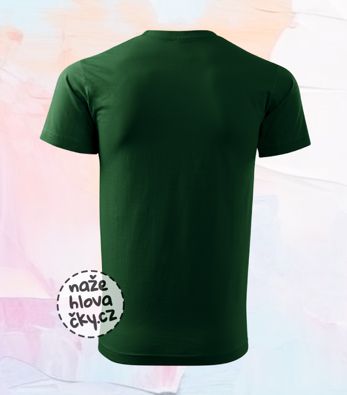 Tričko BASIC pánské lahvově zelená