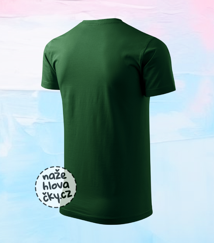 Tričko BASIC pánské lahvově zelená