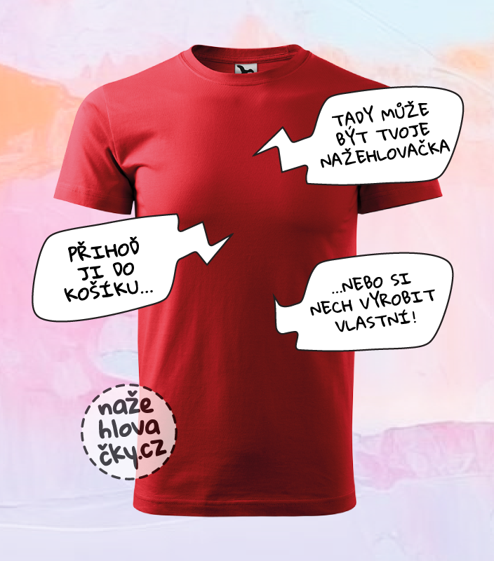 Tričko BASIC pánské červená