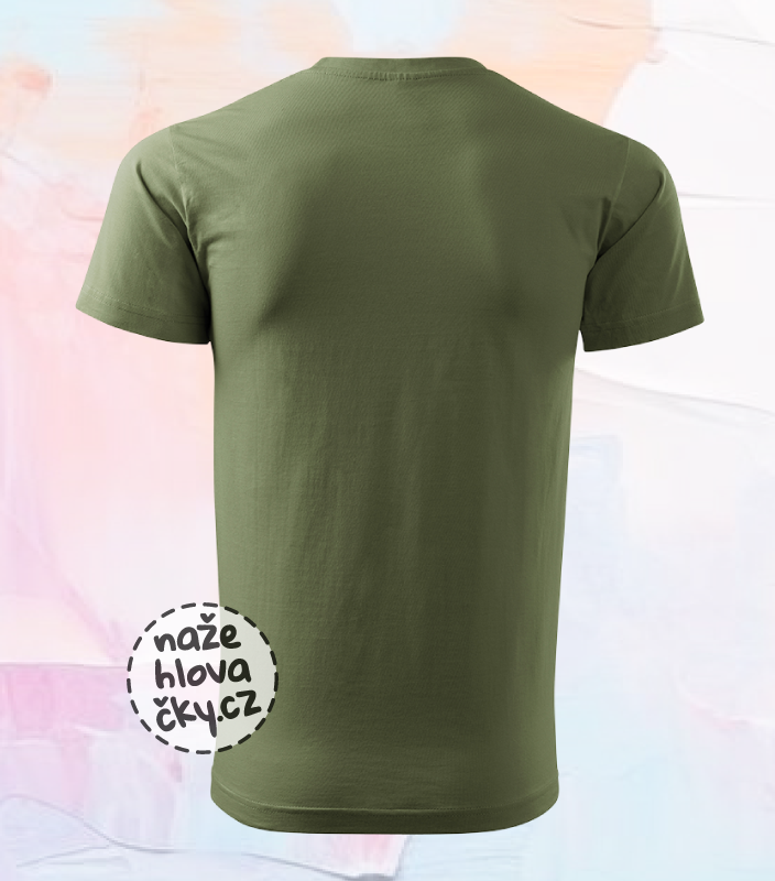 Tričko BASIC pánské khaki
