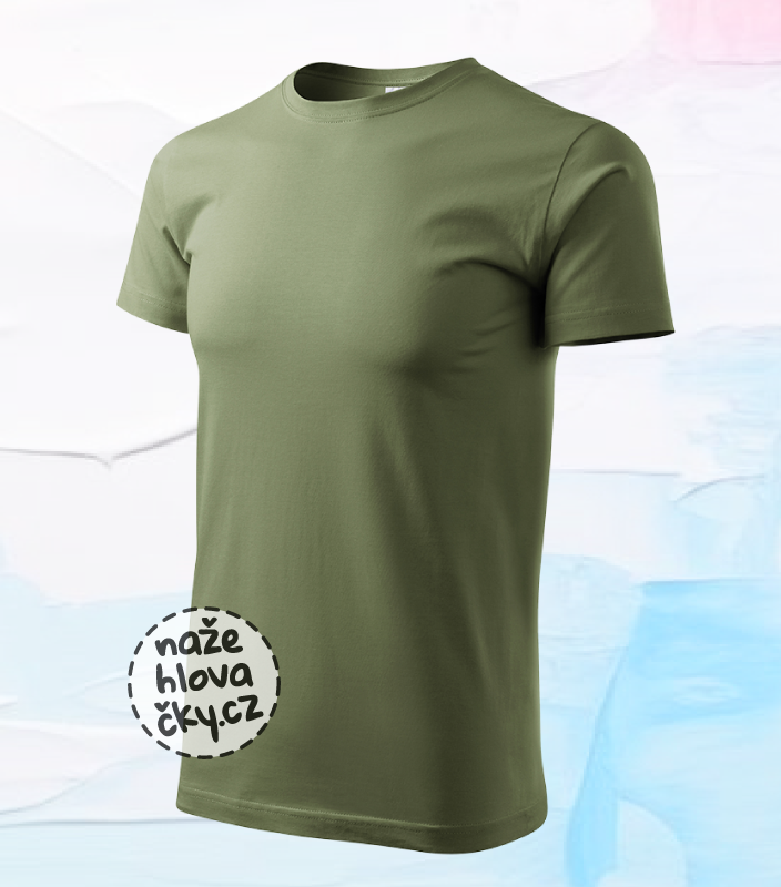 Tričko BASIC pánské khaki