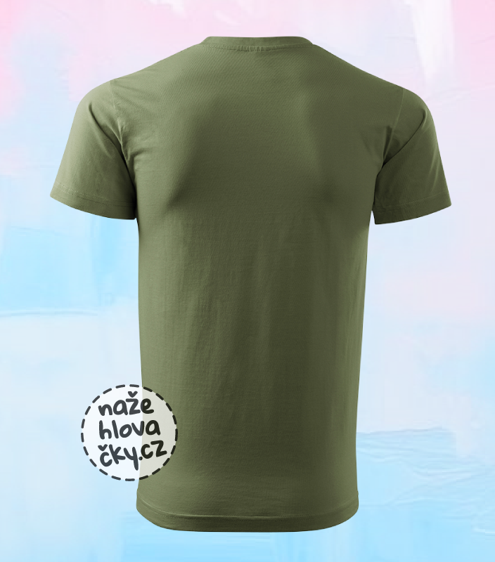Tričko BASIC pánské khaki