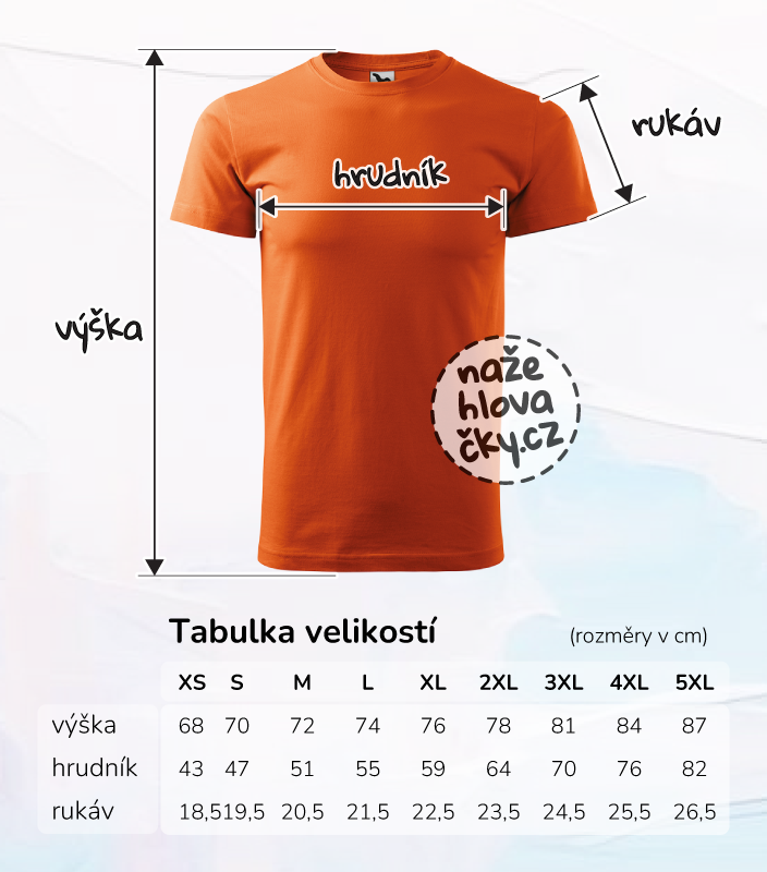 Tričko BASIC pánské oranžová