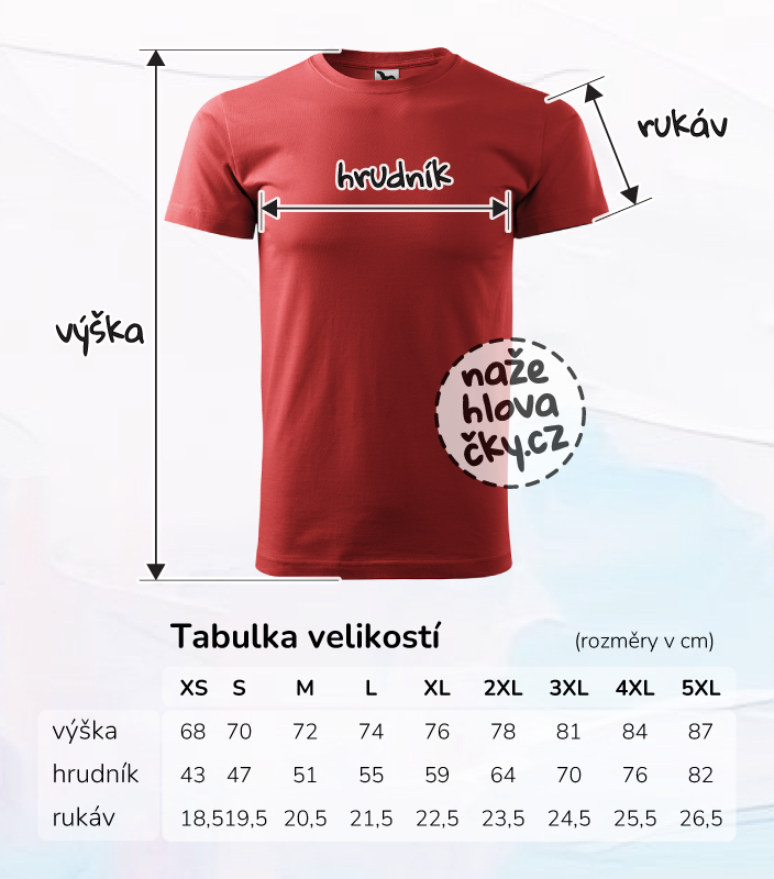 Tričko BASIC pánské bordó