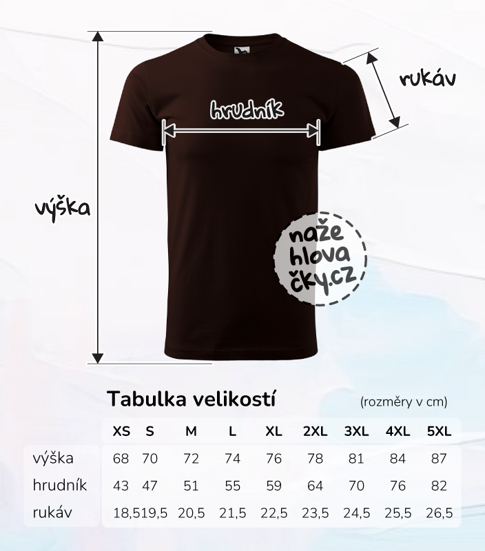 Tričko BASIC pánské kávová