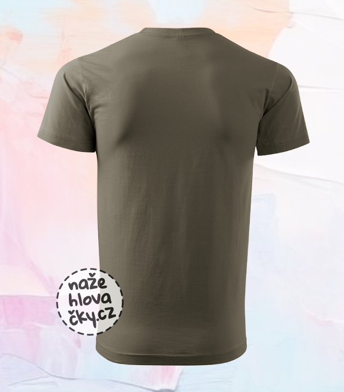 Tričko BASIC pánské army