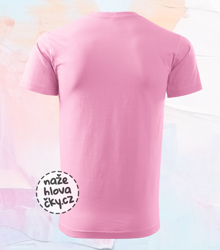 Tričko BASIC pánské růžová