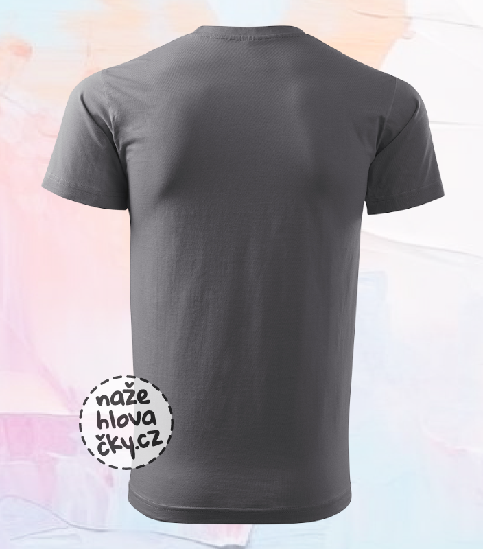 Tričko BASIC pánské ocelově šedá