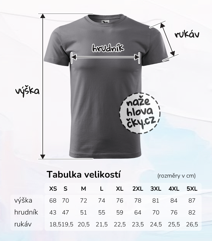 Tričko BASIC pánské ocelově šedá