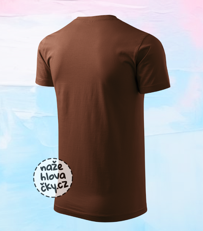 Tričko BASIC pánské čokoládová