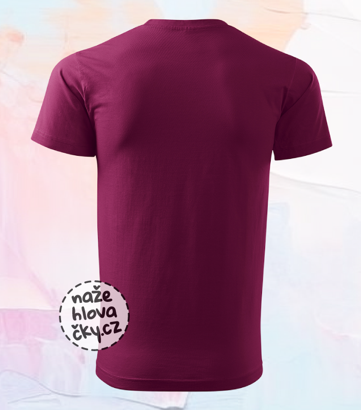Tričko BASIC pánské fuchsiová