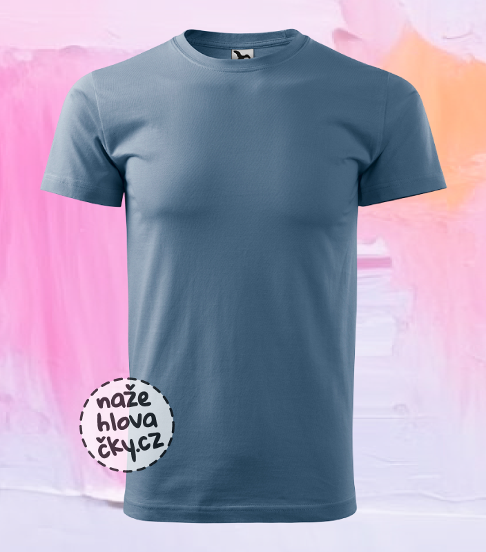 Tričko BASIC pánské denim