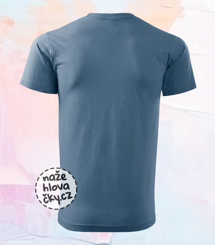 Tričko BASIC pánské denim