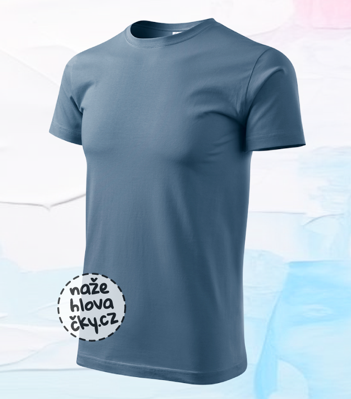Tričko BASIC pánské denim