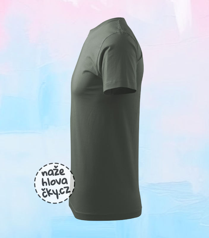 Tričko BASIC pánské tmavá břidlice M