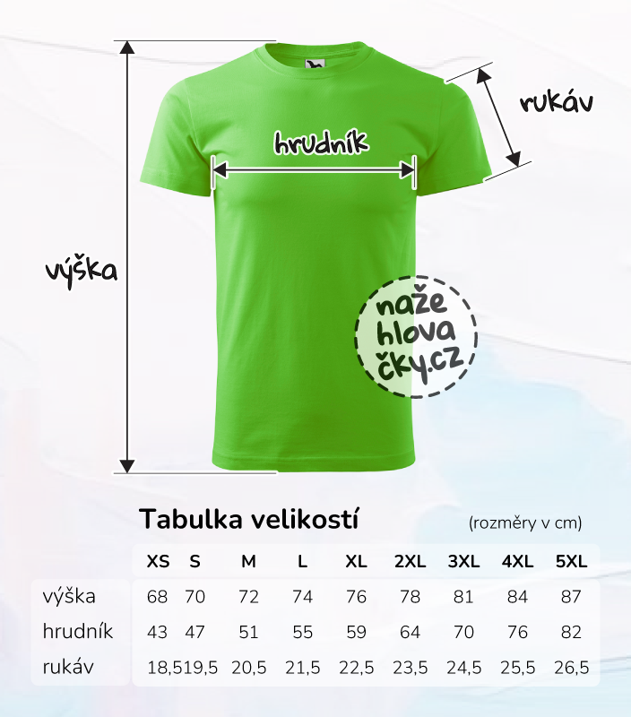 Tričko BASIC pánské apple green