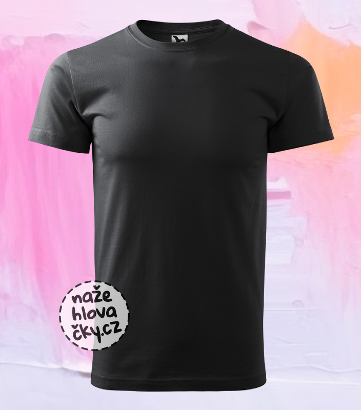 Tričko BASIC pánské ebony gray L