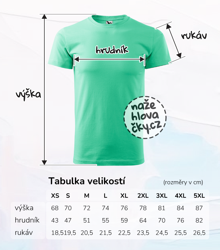 Tričko BASIC pánské mátová L