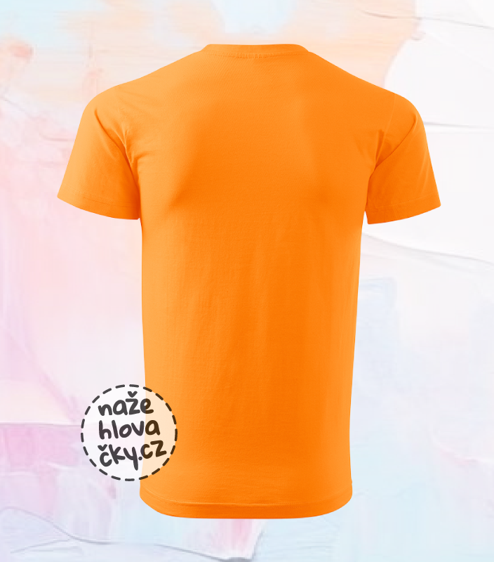 Tričko BASIC pánské tangerine orange XS