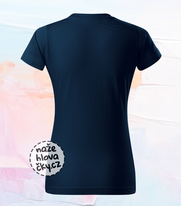 Tričko BASIC dámské námořní modrá