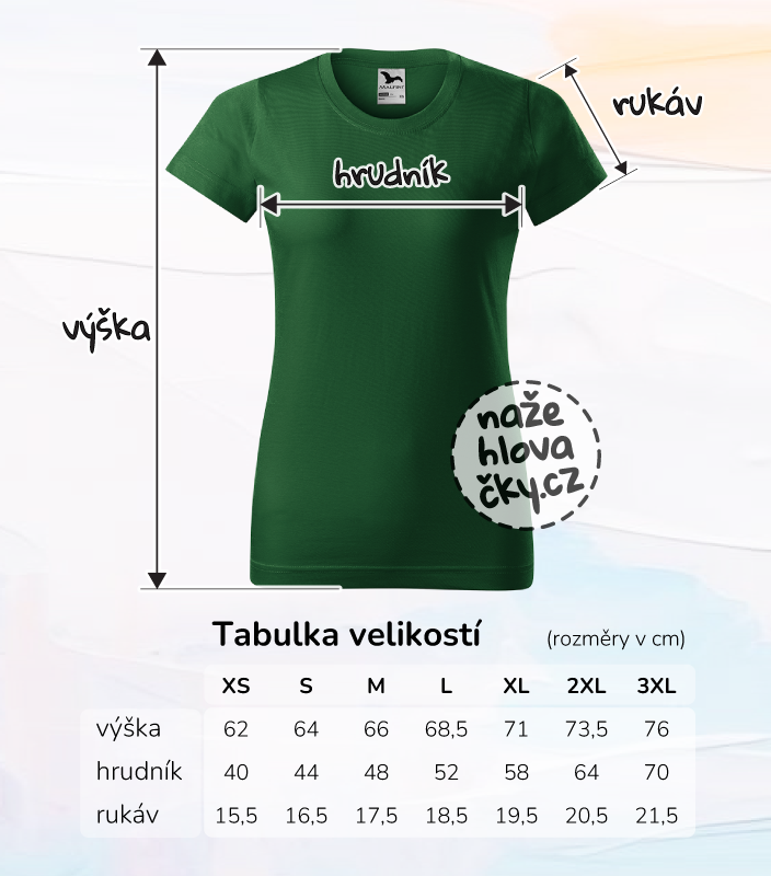 Tričko BASIC dámské lahvově zelená