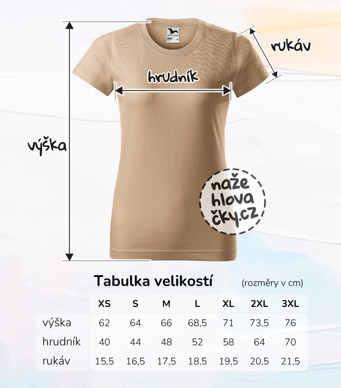 Tričko BASIC dámské písková