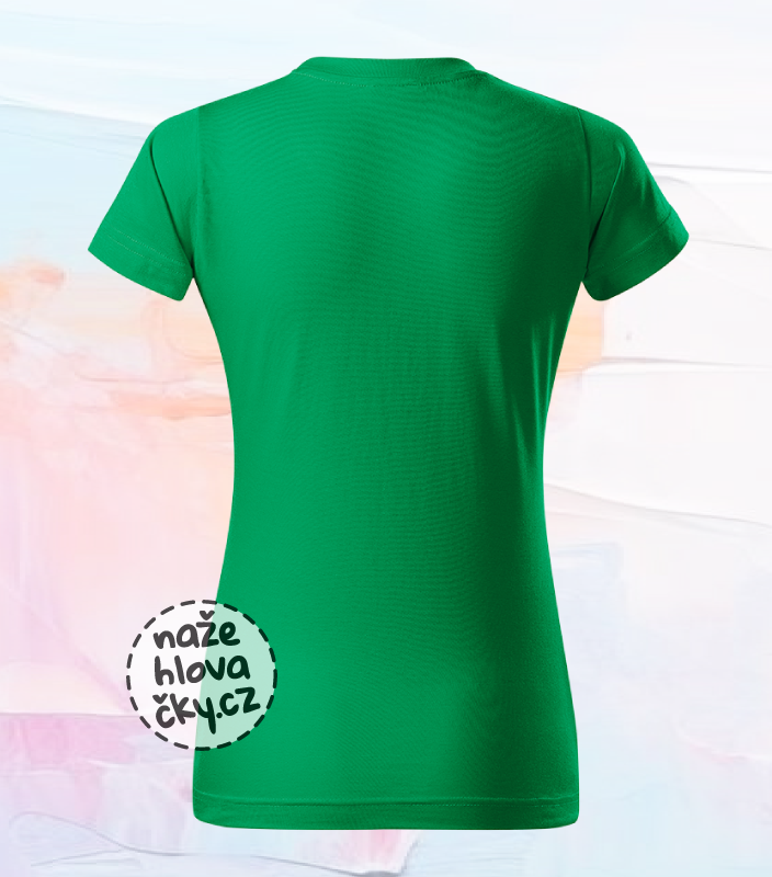 Tričko BASIC dámské středně zelená 2XL