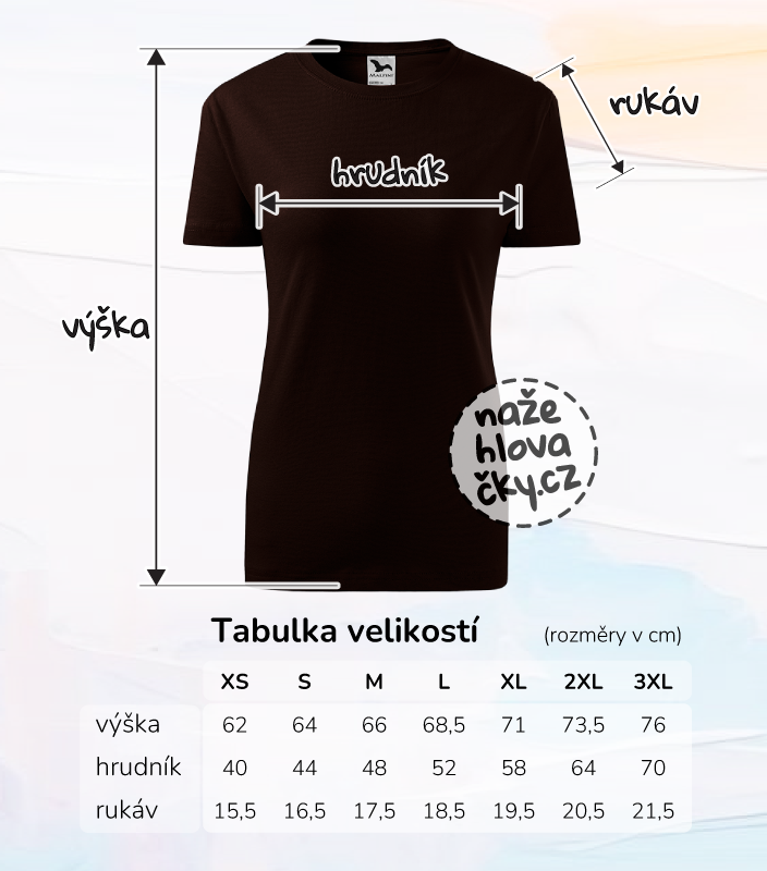 Tričko BASIC dámské kávová