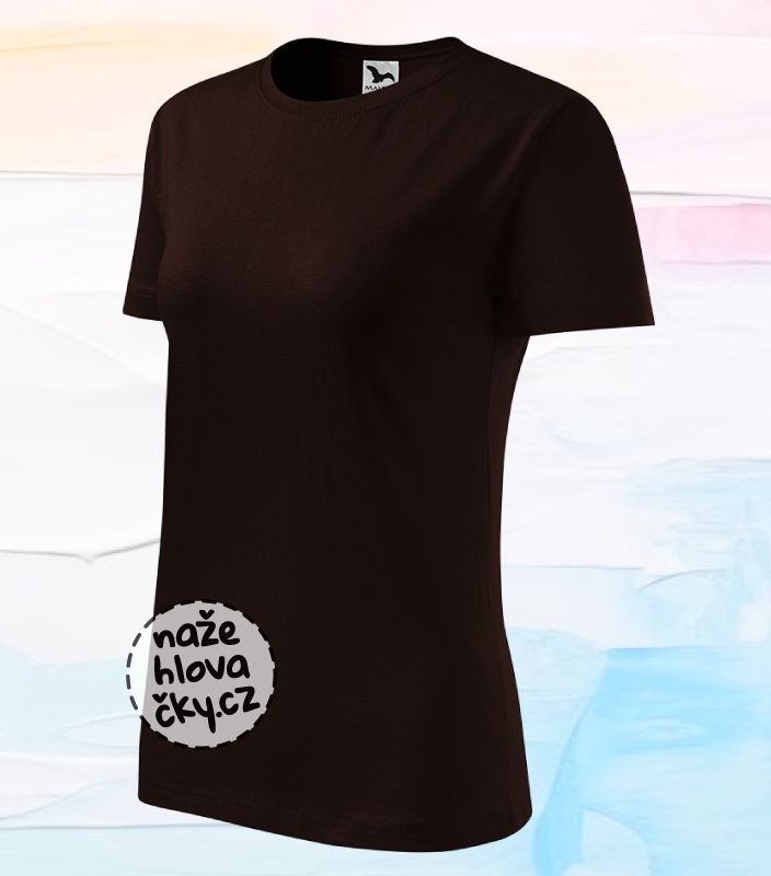 Tričko BASIC dámské kávová