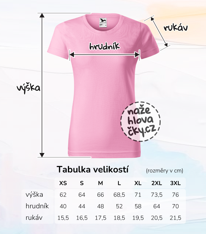 Tričko BASIC dámské růžová