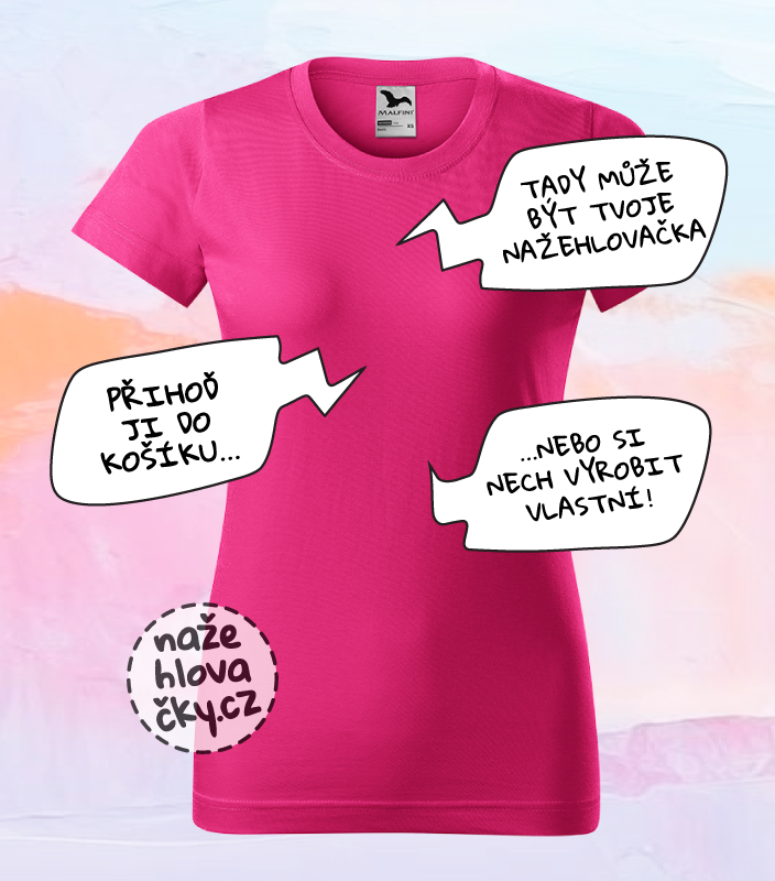 Tričko BASIC dámské purpurová