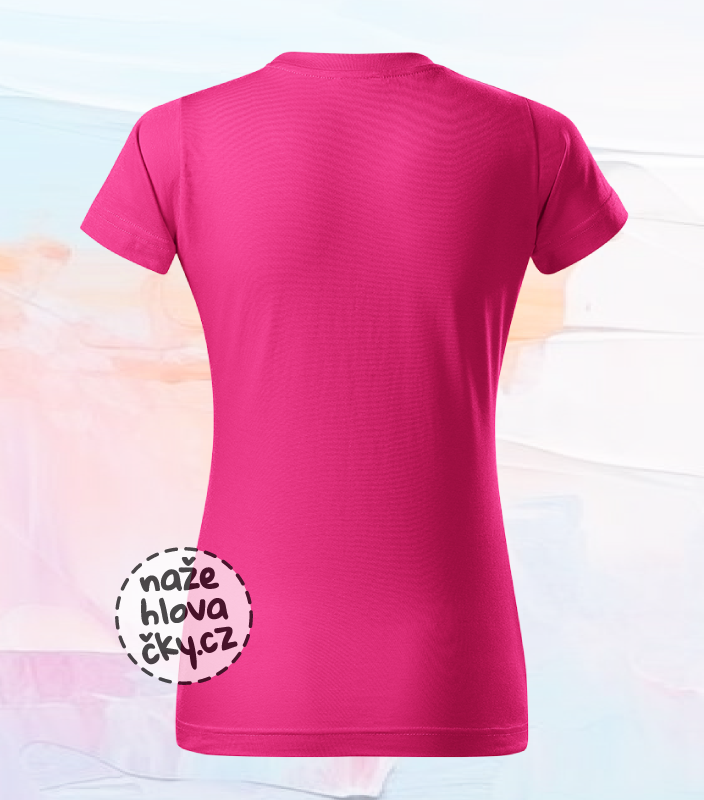 Tričko BASIC dámské purpurová
