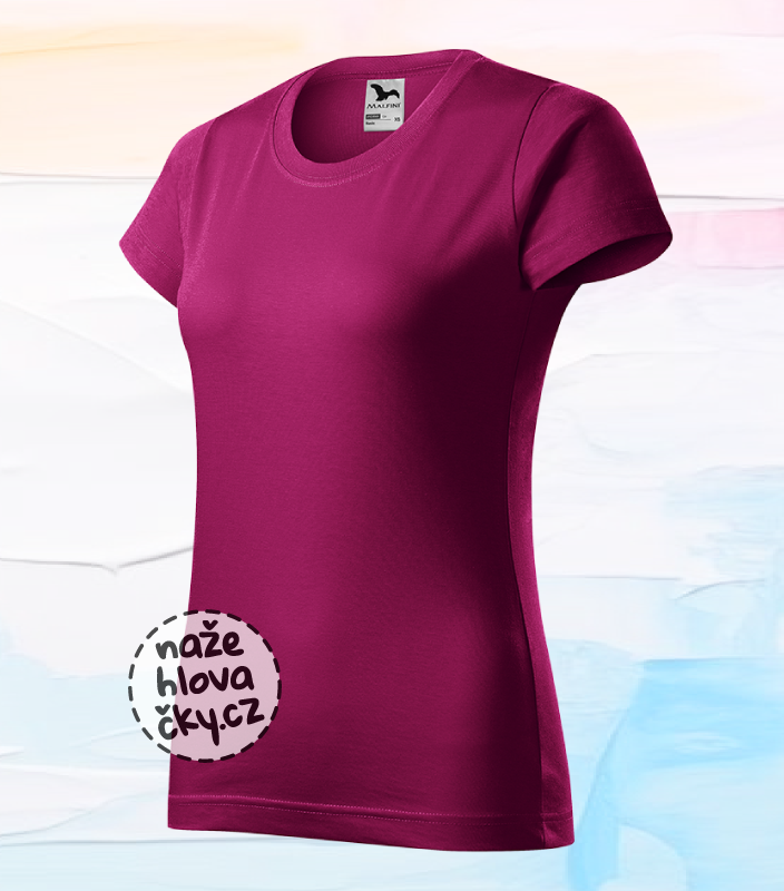 Tričko BASIC dámské fuchsia red
