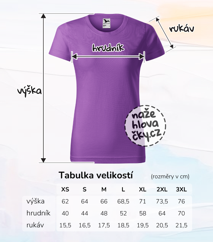 Tričko BASIC dámské fialová