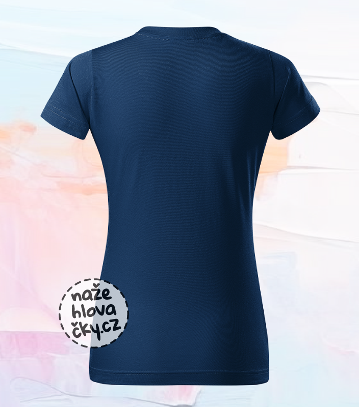 Tričko BASIC dámské půlnoční modrá