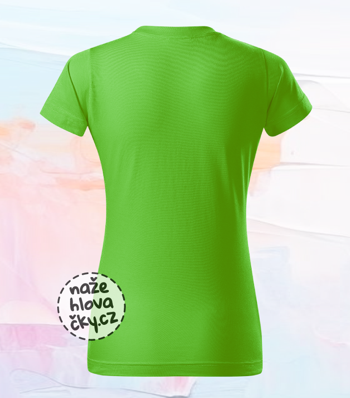 Tričko BASIC dámské apple green