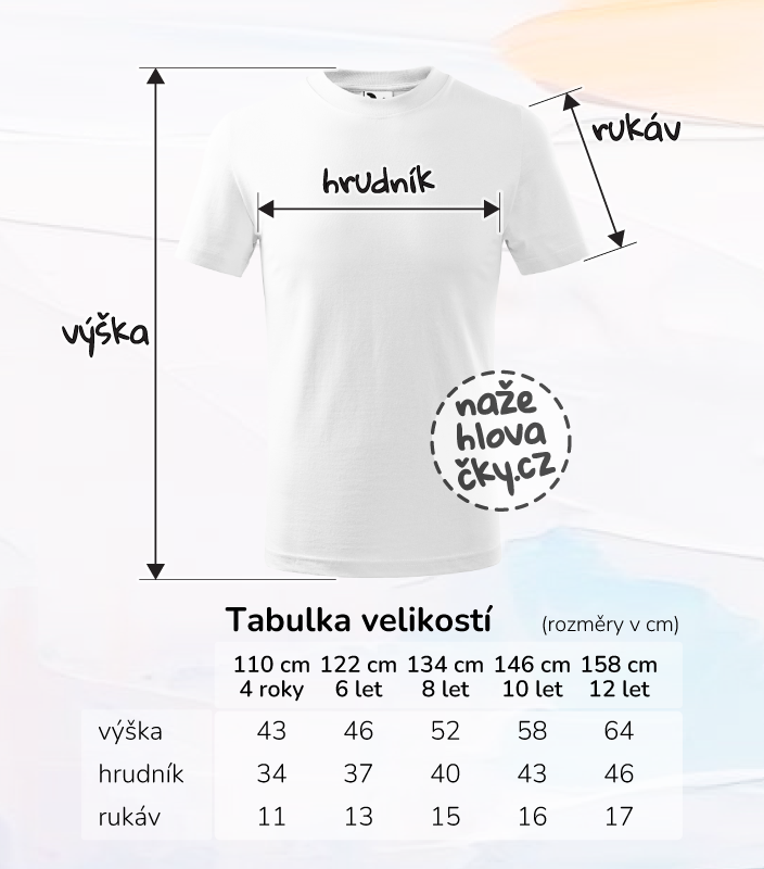 Tričko BASIC dětské bílá