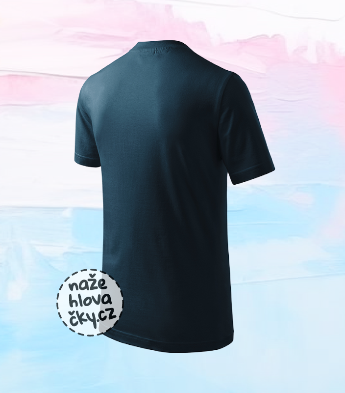 Tričko BASIC dětské námořní modrá