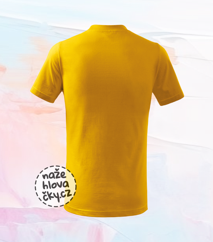 Tričko BASIC dětské žlutá