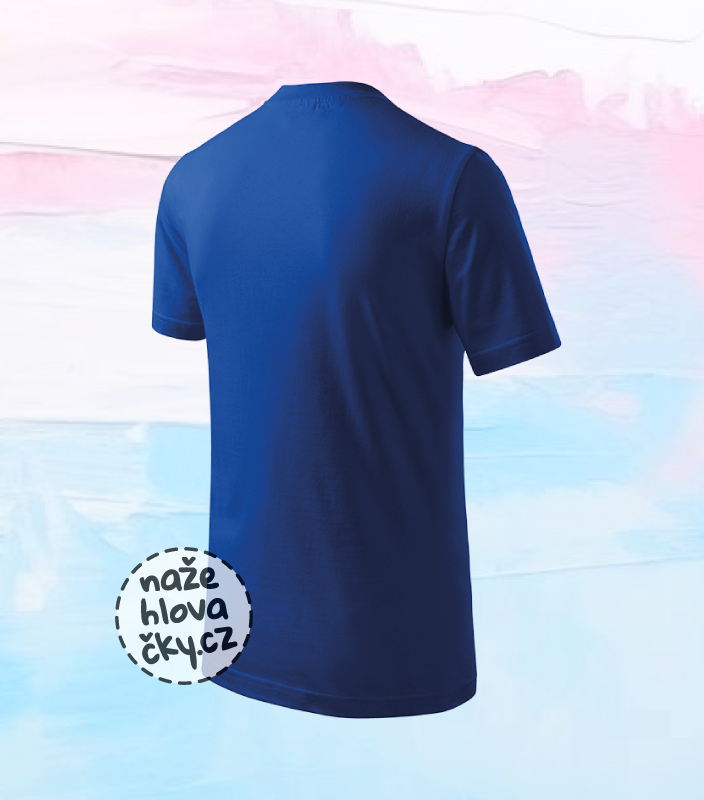 Tričko BASIC dětské královská modrá