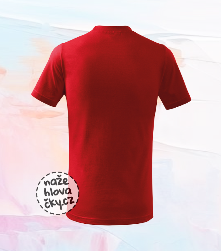 Tričko BASIC dětské červená